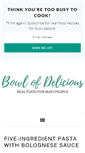 Mobile Screenshot of bowlofdelicious.com